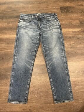 Moussy Women's Light Blue Distressed Boyfriend Jeans